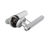 ERYUE High Tech Fingerprint Door Lock Handle for Home Security with 3 Unlocking Methods (Silver)
