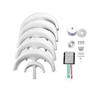 ERYUE Home Wind Generator 12V Low Start-up Wind Speed Turbine Generator Noiseless 5 Vane/Wing Windmill Kit for Boats RV Aluminum Alloy/Nylon Fiber (5 Blades)