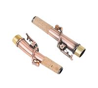 ERYUE Instrument Accessories Saxophone Neck 16.7mm Diameter Connector Brass Red Lacquered Saxophone Bend & Straight Neck Sax Parts Accessories for Soprano Sax
