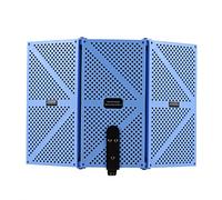 ERYUE Isolation Shield 3-door Professional Studio Recording Microphone Isolation Shield Folding Pop Filter Microphone Wind Sn with High Density EVA Foam Sound Absorbing Recording