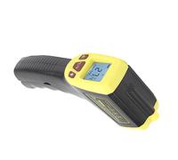 ERYUE LCD Temperature Measuring Gun Industrial Thermometer for Hot Objects with Data Retention and Target Indicator, for Cooking and Engineering, ABS Plastic/Red (Yellow)