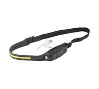 ERYUE LED Headlight USB Charging Soft Even Lighting for Outdoor Cycling, COB+LED 4 Level Double Button Switch Headlamp for Work and Living, Silica Gel Material