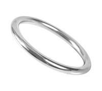 ERYUE Marine Grade Stainless Steel Welded O Ring, High Precision Polished, Non-Rusting Hardware for Yoga, Diving, Pets with Applications (06050 Wire diameter 6mm* Internal diameter 50mm)