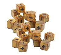 ERYUE Math Plus Minus Sign Dices Premium Educational Set for Infant Education, Plastic Math Operation Calculation Dice Pack for Mathematics Teaching Classroom (Golden Gradient)