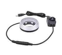 ERYUE Microscope LED Ring Light 25W Power Lamp Source Standard White Light 6500K Dust Oil Proof Lens for Scientific Research Professionals (72 LED (Ultra Bright))