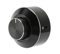 ERYUE Mini Active Volume Control, Compact Metal Button to Improve Experience When Watching Videos, Gaming, Wedding Party, Black Aluminum Alloy M1