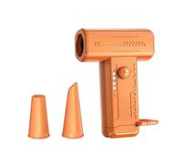 ERYUE Mini Blower Rechargeable Air Duster 130000RPM Electric Turbo Fan Dust Blower for Computer Keyboard, Adjustable Brushless Motor for Post-workout Relief (Orange)