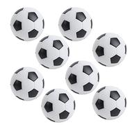 ERYUE Mini Table Football Balls Durable Soccer Balls for Table Game with 32mm Diameter, Set of 8 for Family Fun, Black and White Resin Material