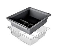 ERYUE Model Y 2021-2022 Black Center Console Organizer Tray Set, Hidden Drawer Storage Box Kit, Effortless Operation for Car Interior Organization