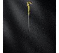 ERYUE Mystical Ancient Egyptian Pharaoh Scepter Prop for Halloween Parties for Egyptian Culture Enthusiasts (Golden Snake Head)