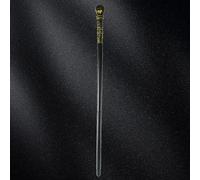 ERYUE Mystical Ancient Egyptian Pharaoh Scepter Prop for Halloween Parties for Egyptian Culture Enthusiasts (Golden Bronze Round Head)