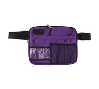 ERYUE Nurse Fanny Pack Multi Compartments Doctor Supplies Storage Bag for Hospital, Portable Durable Waist Pouch for Doctors Nurses Workers, Oxford Cloth Nurse Tools Bag (Purple)