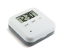 ERYUE Organizer Convenient Electronic Reminder for Elderly and Patients with 4 Blocks Portable Storage for Home Use