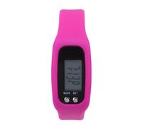 ERYUE Pedometer Bracelet, Step Counter, Calorie Tracker, Health Watch for Running with Big Screen, Low Power Design, Lightweight and Sturdy for Men and Women, Digital Time Display for (Rose Red)