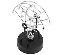 ERYUE Perpetual Motion Sculpture Elegant Desk Toy Home Office Decor for Science Enthusiasts Plastic Iron As Shown in the Picture 11x11x19cm 295g