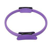 ERYUE Pilates Ring Workout Training Tool, Exercise Circle for Toning Muscles, Foam-Filled Handle for Comfort, Yoga Buttocks Circle Body Shape (Purple)