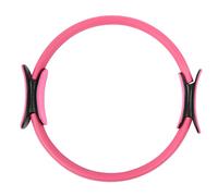 ERYUE Pilates Ring Workout Training Tool, Exercise Circle for Toning Muscles, Foam-Filled Handle for Comfort, Yoga Buttocks Circle Body Shape (Roseate)