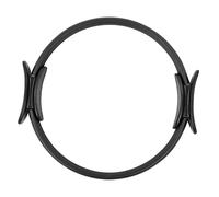 ERYUE Pilates Ring Workout Training Tool, Exercise Circle for Toning Muscles, Foam-Filled Handle for Comfort, Yoga Buttocks Circle Body Shape (Black)