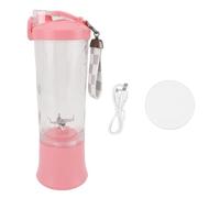 ERYUE Portable Blender 600ml 2 Modes 150W 18000RPM USB Rechargeable 4000mAh Battery Leakproof Lid Mini Juicer Cup for Shakes (Pink)