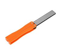 ERYUE Portable Double Sided Sharpener Stone with Folding Design for Kitchen Camping Tools (Yellow)