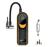 ERYUE Portable Tire Inflator with Digital Display, 2000mAh Rechargeable Battery 150 PSI Fast Pump 4 Modes Auto Stop, LED Light for Car Motorcycle Bike Ball