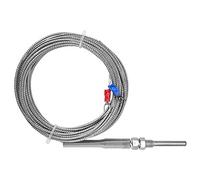 ERYUE Precision K Thermocouple Probe, 5mm Diameter 30mm Probe Temperature Sensor Wire 0-400℃, Screw Thread Diameter: 8mm / 0.3in, Type K (5M)