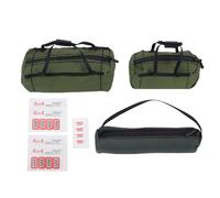 ERYUE RC Crawler Mini Luggage Bag Set, 3-Pack Realistic Bags for 1:10 Scale Off-Road Trucks, Enhance Style and Realism, Exquisite Craftsmanship, Internal Storage Space (Green)