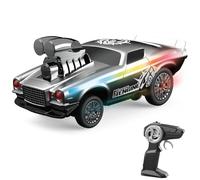 ERYUE Remote Control Drift Car for Boys, 1/16 Scale Electric Stunt Vehicle with Swaying Effect and Vibrant LED Lights, Perfect for Competitive Play Among Friends (Gray)