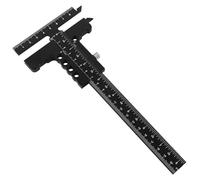 ERYUE Scriber Ruler Aluminum Alloy T Shape Scribing Ruler Measuring Tool for Woodworking Crafts Architect Carpenter (Caliper-No Fine Tuning)