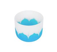 ERYUE Singing Bowl 8 Inch Crystal Singing Bowl with Mallet & Rubber O-Ring for Music Making Musical Healing Meditation Yoga Home Office Decoration (Blue)
