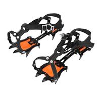 ERYUE Snow Crampons Slip Resistant Ice Gripper Adjustable 10 Toothed Ice Cleats for Outdoor Climbing Hiking Boots