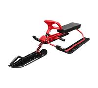 ERYUE Snow Racer Sled Ski Sled with Steering Wheel and Brakes; Winter Sport Ski for Kids Teens Adults