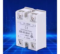 ERYUE Solid State Relay 40A DC-AC with Aluminum Base | heat dissipation, Thyristor technology, Easy to use, 90-480VAC, Durable build