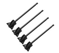 ERYUE Spiral 5 Resin Mixer Paddles for Strong, Uniform Mixing, Reusable, 1/4in Hex Shank, with ABS Material, Suitable for Resin, Paints, Ceramic Glazes, and Colorants, Ideal for 180 (Black)