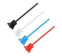 ERYUE Spiral 5 Resin Mixer Paddles for Strong, Uniform Mixing, Reusable, 1/4in Hex Shank, with ABS Material, Suitable for Resin, Paints, Ceramic Glazes, and Colorants, Ideal for 180 (Black Red White