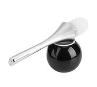 ERYUE Stainless Steel Base, Build to Resist Daily Scratches, ABS Plastic Handle, Anti Impact, Anti Drop, Keep Your Toilet, Smooth Design, Easy to Use Bathroom Brush, Perfectly Matches (Black Base)