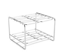 ERYUE Stainless Steel Ice Cream Mould Durable DIY Ice Pop Maker Tool for Home Kitchen, 6 Creams At Once, Smooth Shelf for Easy Use, Stainless Steel Material (flat plate)