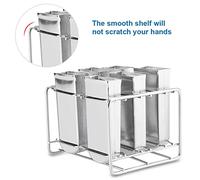 ERYUE Stainless Steel Ice Cream Mould Durable DIY Ice Pop Maker Tool for Home Kitchen, 6 Creams At Once, Smooth Shelf for Easy Use, Stainless Steel Material (Round head flat plate)