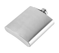 ERYUE Stainless Steel Whiskey Liquor Flask, Proof 7oz Pocket Alcohol Bottle with Funnel, Great for Hiking and Outdoor Adventures, Elegant Silver Color (7 Ounces)