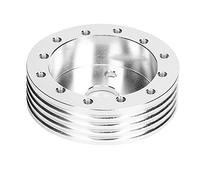 ERYUE Steering Wheel Spacer 1in, Aluminum Steering Wheel Hub Spacer for 5 6 Hole Wheels to 3 Hole Adapter, Mounts to Standard Forever, Grant, NRG Steering Wheels with Professional (Silver)