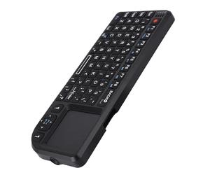 ERYUE Super Thin & Lightweight, Anti Interference, Easy to Use in Night, Rechargeable Wireless USB Keyboard with Plug and Play for HTPC, /, and ONE, Infrared Light Indicator for