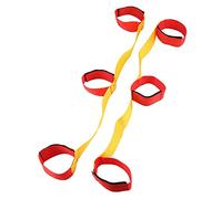 ERYUE Team Game Strap Durable Elastic Belt for 3/5/8 Person Outdoor Training, Enhance Coordination Ability and Balance, for Teamwork Playings (Regular version 3 people)