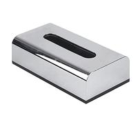 ERYUE Tissue Box Holder Storage Organizer Napkin Case for Home Car Hotel Use Comfortable Design Silver Plastic for Living Room Bathroom