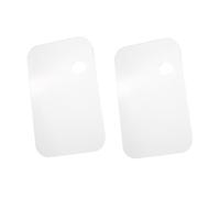 ERYUE Transparent Acrylic Paint Palette Oval Rectangle Shape Non-Stick Oil Mixing Tray for Art Painting, 2pcs Acrylic Paint Pallet with Smooth Surface for Proper Loading of Brushes and (4)
