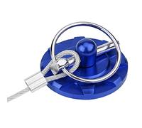ERYUE Universal CNC Aluminum Alloy Car Racing Hood Pin Lock Kit, Colorful Appearance, Easy Installation with Complete Accessories, Universal Fitment for Most Vehicles (Blue)