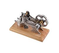 ERYUE Vaccum Stirling Engine Motor Educational Experiment Model with Fine Polished Stainless Steel Body for Deep Understanding of Combustion Engines for Students and Researchers