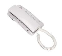 ERYUE Wall Mounted Home Phone Corded Telephone, Quick Flash, Redial, Mute Function, ABS Material, Portable Design, Multi Purpose, for Home Hotel School Office, with Tones or Pulse (White)