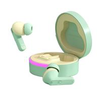 ERYUE Wireless BT Headphones Immersive Sound Noise Canceling Earbuds for Sport Gaming Support BT V5.3 for Sports/Gamers Gray (Green)