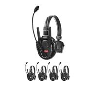 ERYUE Wireless Headset Communication Groundbreaking Master Free Algorithm Smart AEC Technology 9-Person Headset,500M Communication Range,Professional Seminars (XPRO5)