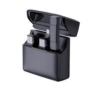 ERYUE Wireless Microphone System Microphone for Phone Stability Live Streaming Portable 2 User Indoor/Outdoor (iOS)